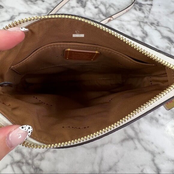 Coach Kitt Messenger Crossbody With Floral Print - Picture 8 of 11